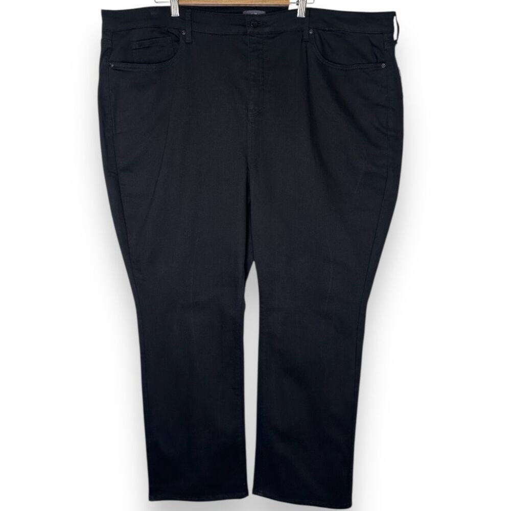 NYDJ NWT Women's Ellison High Rise Straight 31 Inseam Jeans Size 26W Black - Picture 13 of 13